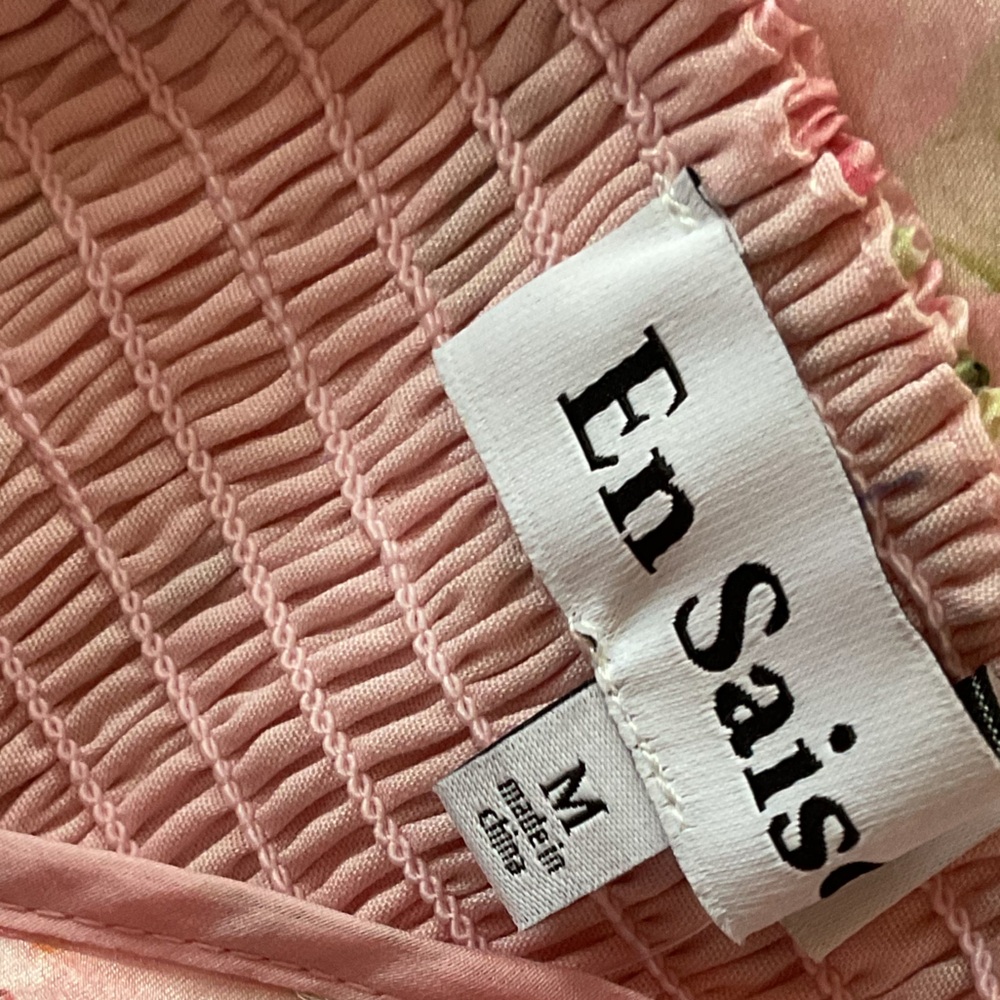 En Saison Pink Floral Midi Dress, Medium, New - Picture 5 of 9